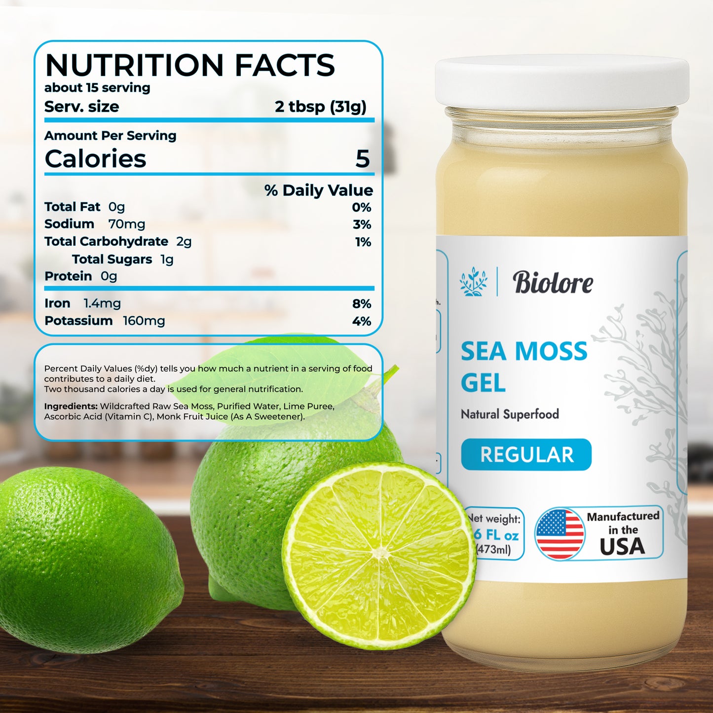 Wildcrafted Sea Moss - Gel 16 Oz