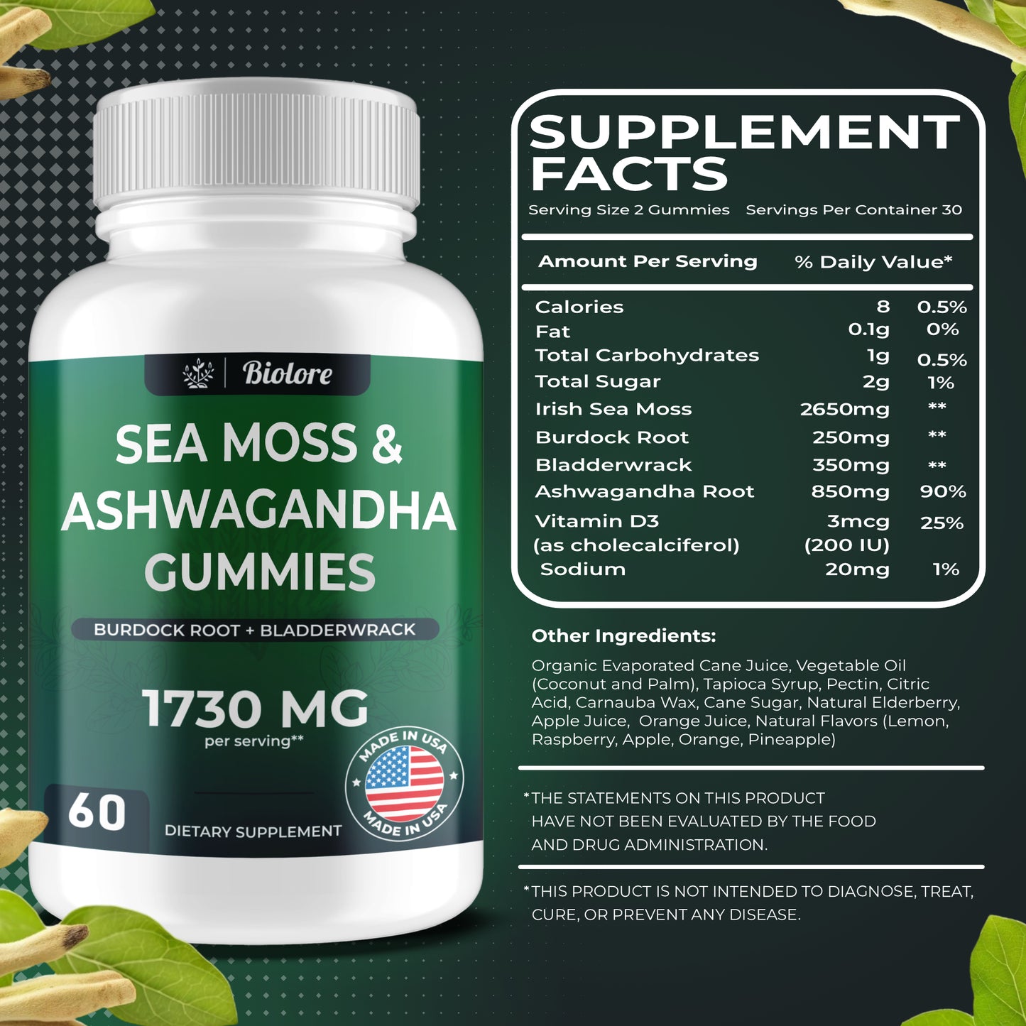 SEA MOSS ASHWAGANDHA GUMMIES