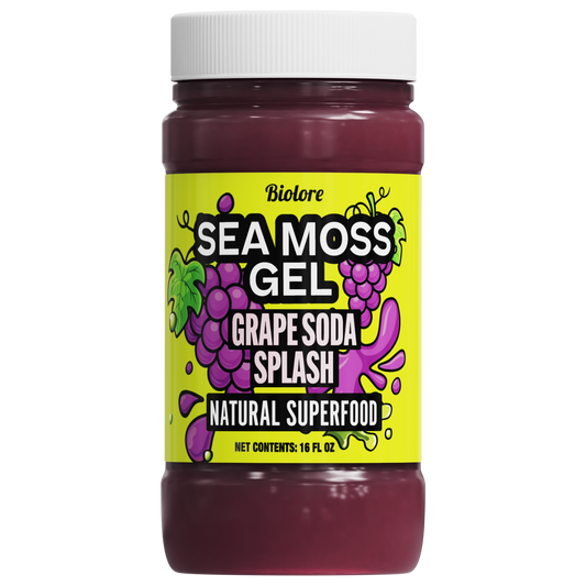 Grape Splash Sea Moss Gel 16 oz – Refreshing Superfood Snack