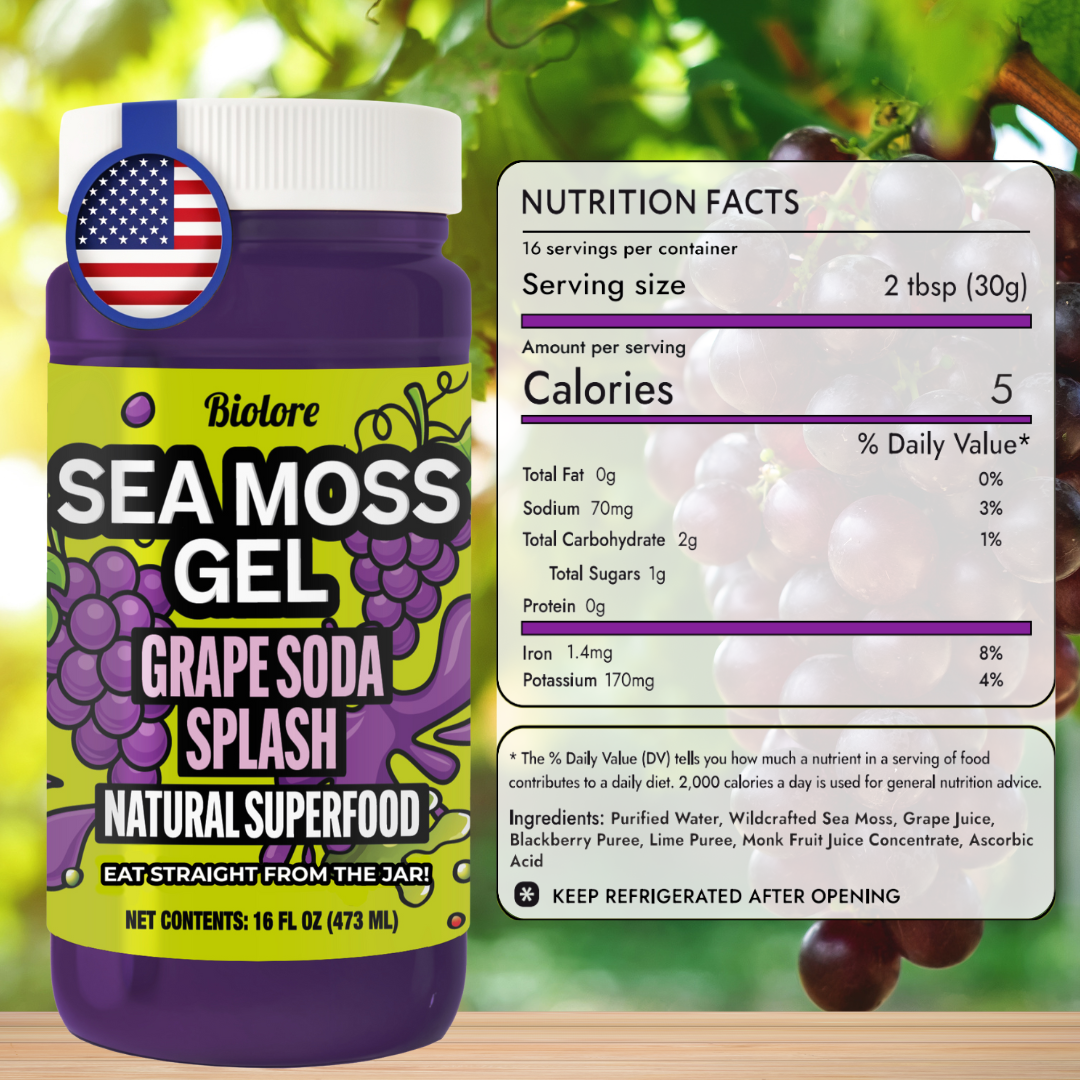 Grape Splash Sea Moss Gel - 16 Oz