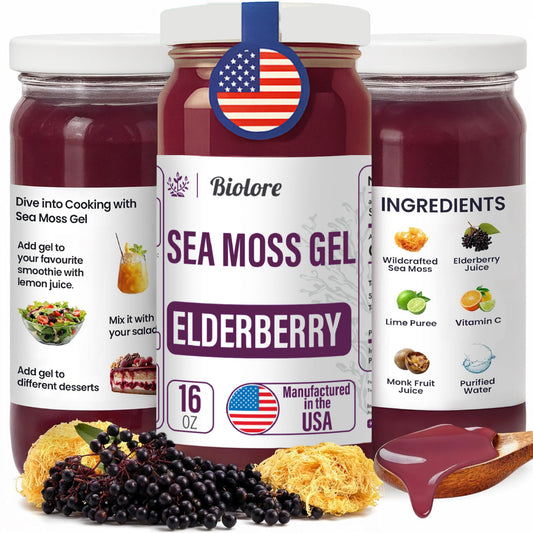 Elderberry Sea Moss Gel - 16 Oz