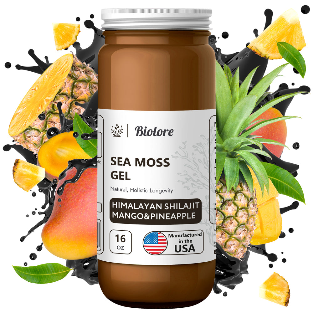 Tropical Mango Pineapple Sea Moss Gel, Essential Vitamins Trace Minerals Superfood, Jam, Jelly & Sweet Spread Gifts 16OZ