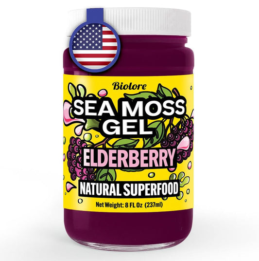 Sea Moss Gel 8oz Elderberry